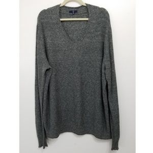 GAP Men's Gray Cotton Wool Blend Knit Sweater